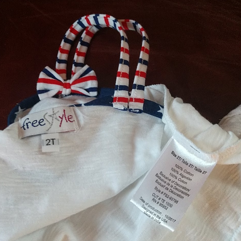 Free Style ๐บ๐ธ American flag butterfly tank top๐ - Picture 6 of 6